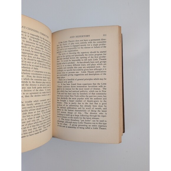 Little Theatre Organization & Management – 1926 1st Ed HC - Picture 11 of 12